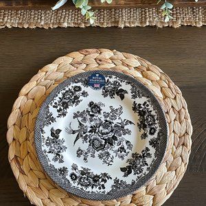 *NEW With TAGS* Royal Stafford Asiatic Pheasant Black Salad Plate